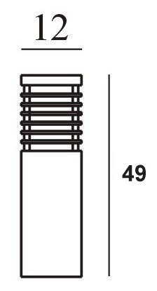 Vignette 3 produit Ref : 295SV         | halmstad noir 42w halogene/e27  clii ip55 490mm opale